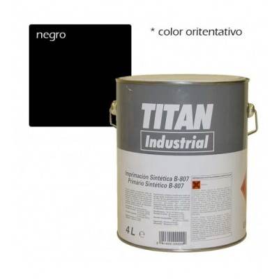 IMPRIMACION NEGRA 4L ANTIOXIDANTE  RAL 9011 807 TITAN***