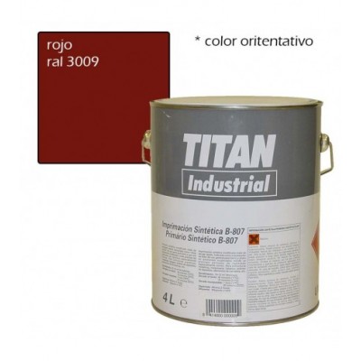 IMPRIMACION ROJA  4L ANTIOXIDANTE RAL 3009 807 TITAN