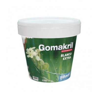 GOMAKRIL BLANCO EXTRA   5Kg Impermeabilizante Vertical***