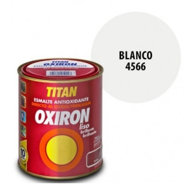 ESMALTE BLANCO  4L ANTIOXIDANTE OXIRON LISO 4566 