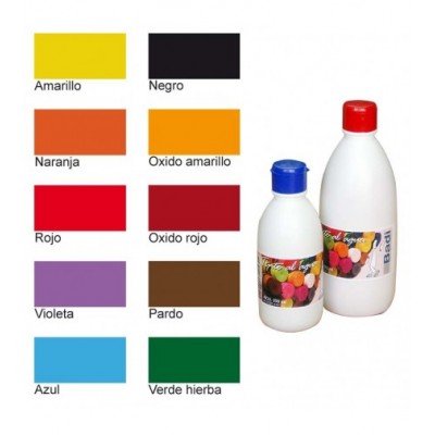 TINTE AMARILLO  250ml  AL AGUA BADI SOLO INTERIOR