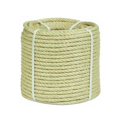 CUERDA TORCIDA DE SISAL   8mm 4/C R. 200m -Metro Lineal