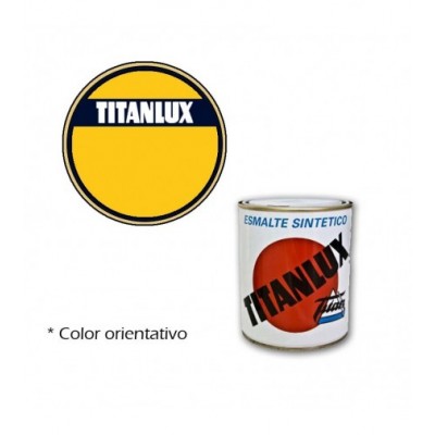 ESMALTE AMARILLO REAL 4L TITANLUX   529  ***