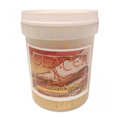 GLACER EFECTO METAL ORO BLANCO (PLATA CLARA)  800gr