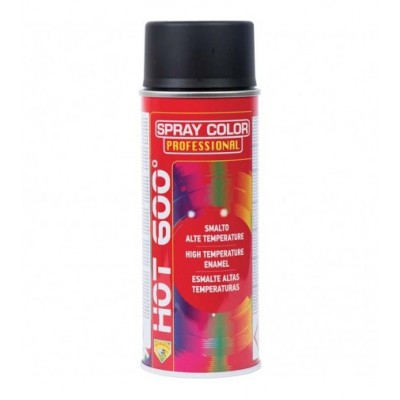 SPRAY ALTAS TEMPERATURAS NEGRO MATE 600ºC 400ml E