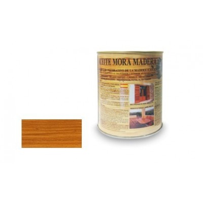 ACEITE MORA COLOR MADERA SATINADO ROBLE 1 L MORA