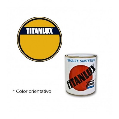 ESMALTE AMARILLO MEDIO  750ml TITANLUX   568