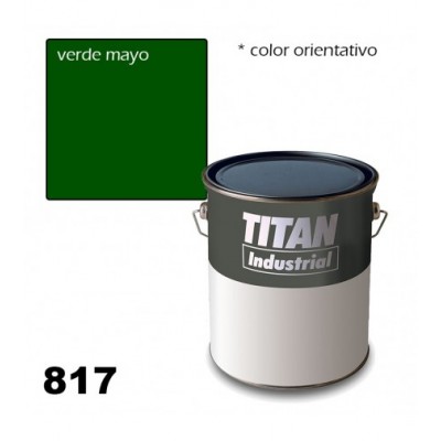 ESMALTE VERDE MAYO  4L INDUS.S/ RAPIDO TITAN 817-13 ***