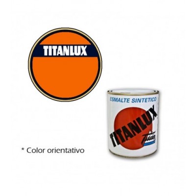 ESMALTE NARANJA  AMARILLO VALENCIA  4L TITANLUX   554