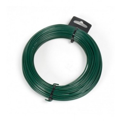 ROLLO ALAMBRE PLASTIFICADO VERDE 20m