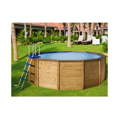 PISCINA REDONDA MADERA 375 X 127 CM. DEPURAD