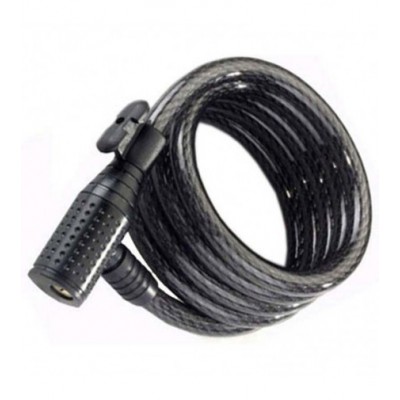 CABLE ANTIRROBO ESPIRA BICICLETA 6MMX100CM AM  ***