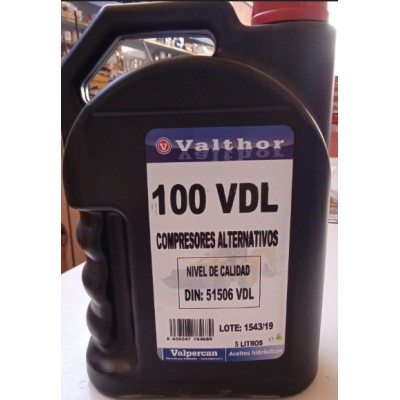 ACEITE 100VDL HIDROV 5L SAE30 COMPRESOR PISTON s/deter