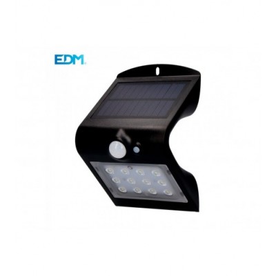 APLIQUE SOLAR 1,5W 220 LUMEN RECARGABLE SENSOR DE PRESENCIA 