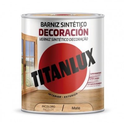 BARNIZ SINTETICO DEC.TITANLUX SATINADO INCOL 250ml 1000