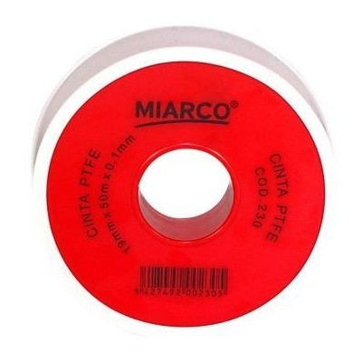 ROLLO TEFLON PTFE CARRETER ROJO 19 x 0,1 x 50m  -MI