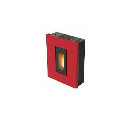 ESTUFA PELLET PASILLO  8Kw  ROJO 