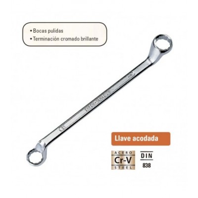 LLAVE ESTRELLA ACODADA DIN 838  25 - 28 MM