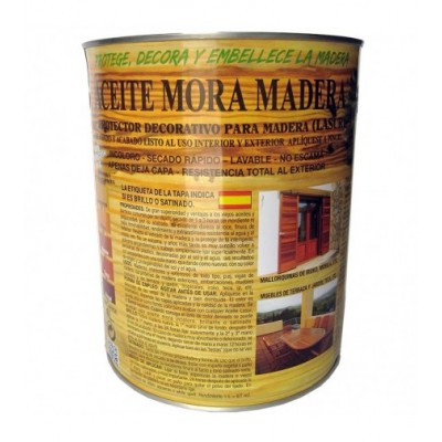 ACEITE SINTETICO MADERA BRILLO 4 L MORA