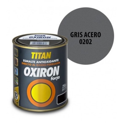 OXIRON FORJA 202 ESMALTE GRIS ACERO  750ml ANTIOXIDANTE