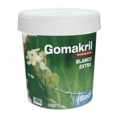 GOMAKRIL BLANCO EXTRA 18Kg Impermeabilizante Vertical***