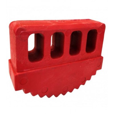 TACO BASE ESCALERA ALUMINIO P10 ROJO 80 x 25mm FAR