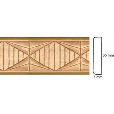 MOLDURA AYOUS GRABADA MB 109 TIRA 2.50m