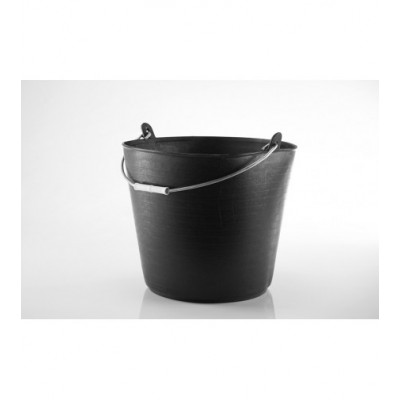 CAPAZO PLASTICO 26L.  NEGRO ASA METALICA PL