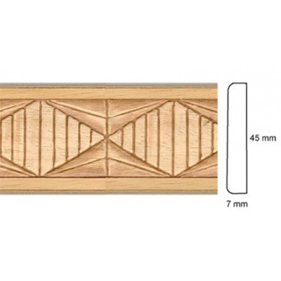 MOLDURA AYOUS GRABADA MB 209 TIRA 2.50m