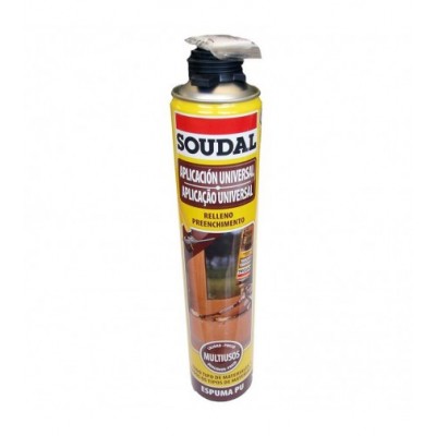 ESPUMA POLIURETANO PISTOLA CLASICA 750ml SOUDAL***