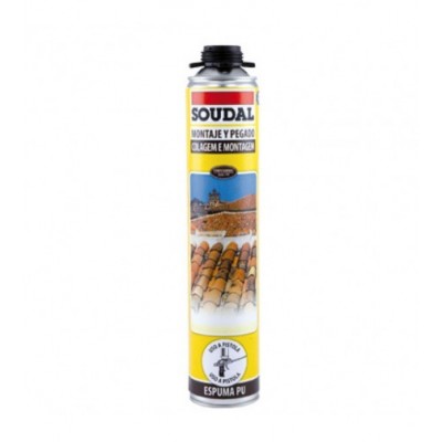 ESPUMA POLIURETANO PISTOLA TEJAS  750ml SOUDAL