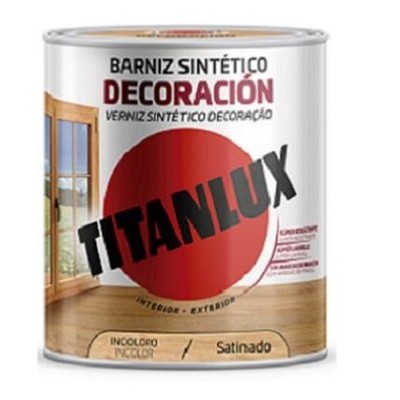 BARNIZ SINTETICO DEC.TITANLUX SATINADO INCOL 750ml 