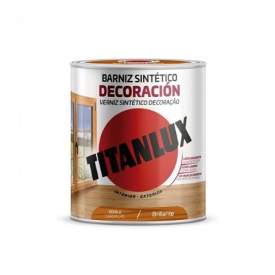 BARNIZ TINTE SINT.DECO. TITAN  ROBLE 1002 750ml 