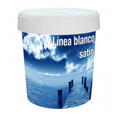 PINTURA PLASTICA BLANCA SATINADA 18 KG.