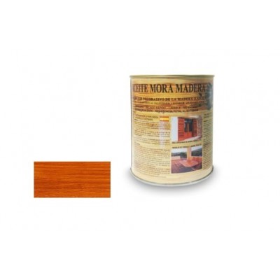 ACEITE MORA COLOR MADERA SATINADO TECA  1 L