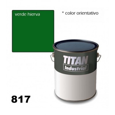 ESMALTE VERDE HIERBA  4L INDUS.S/ RAPIDO TITAN  817***