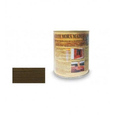 ACEITE MORA COLOR MADERA SATINADO WENGUE 4 L