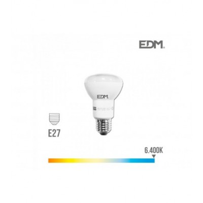 BOMBILLA REFLEC LED R63 E27  470lm 6400K F EL