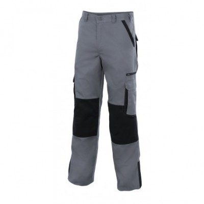 PANTALON BICOLOR HOMBRE GRIS/NEGRO  T-XXL S/PLOMO