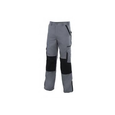 PANTALON BICOLOR HOMBRE GRIS/NEGRO  T-XXL S/PLOMO