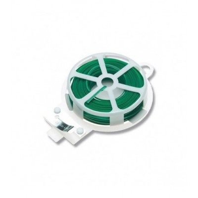 ROLLO 50mts ALAMBRE JARDIN+CUTTER VERDE 88806 FLO