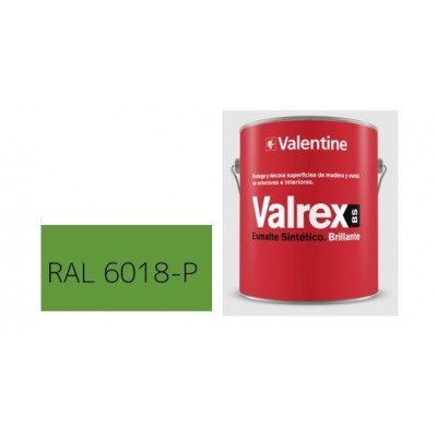 ESMALTE VERDE RAL 6018 375ml VALPINTURA .