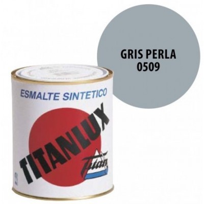 ESMALTE GRIS PERLA  250ml TITANLUX  509  VER 125