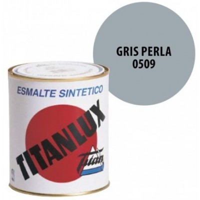 ESMALTE GRIS PERLA   750ml TITANLUX   509 